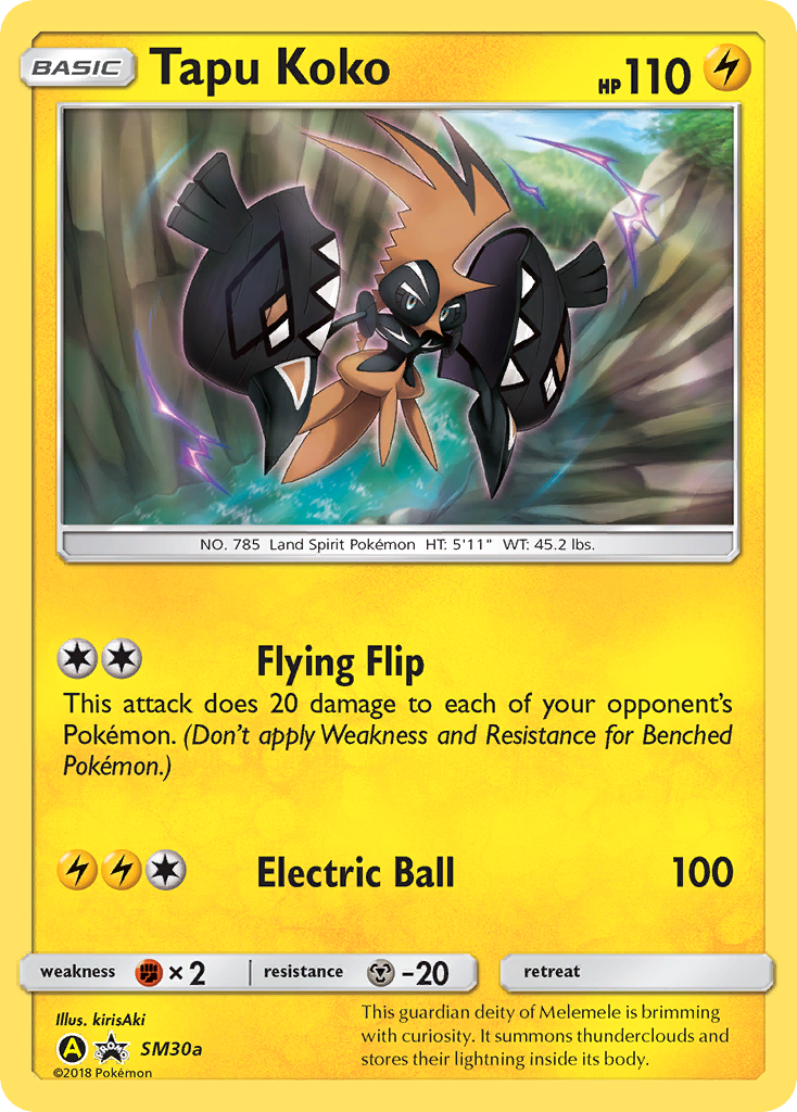 Tapu Koko - SM30a - SM Black Star Promos