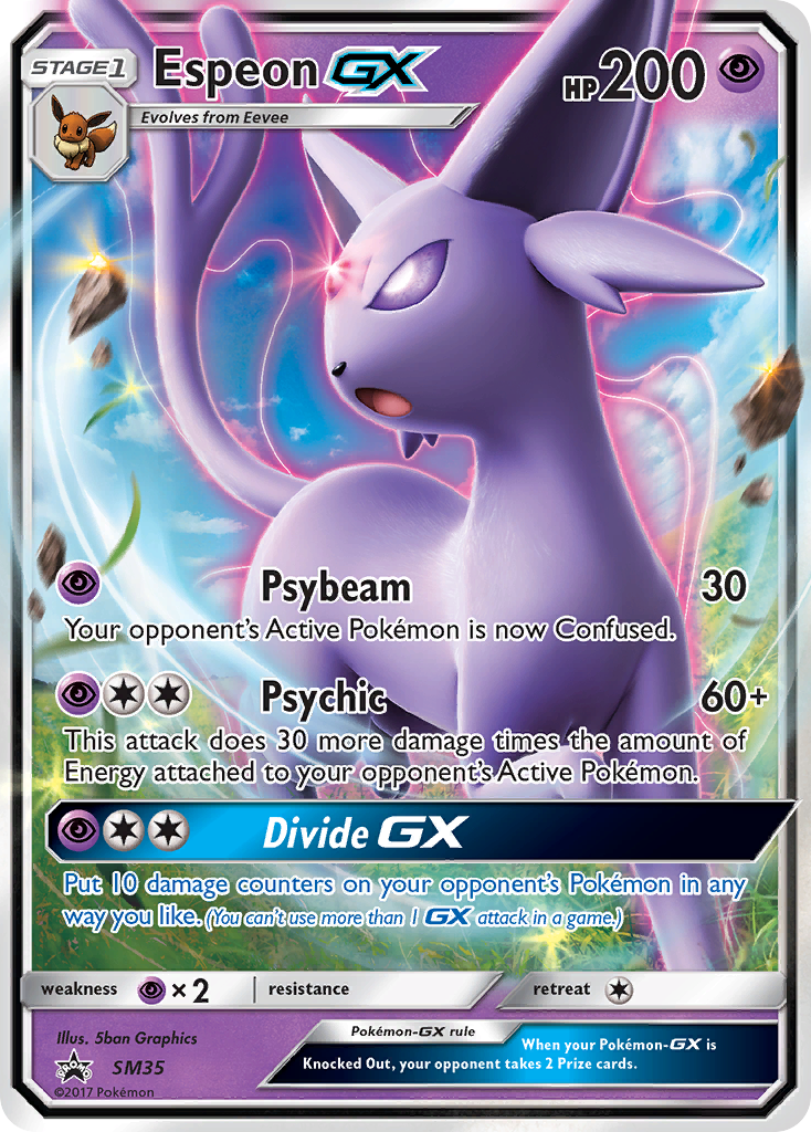 Espeon-GX - SM35 - SM Black Star Promos