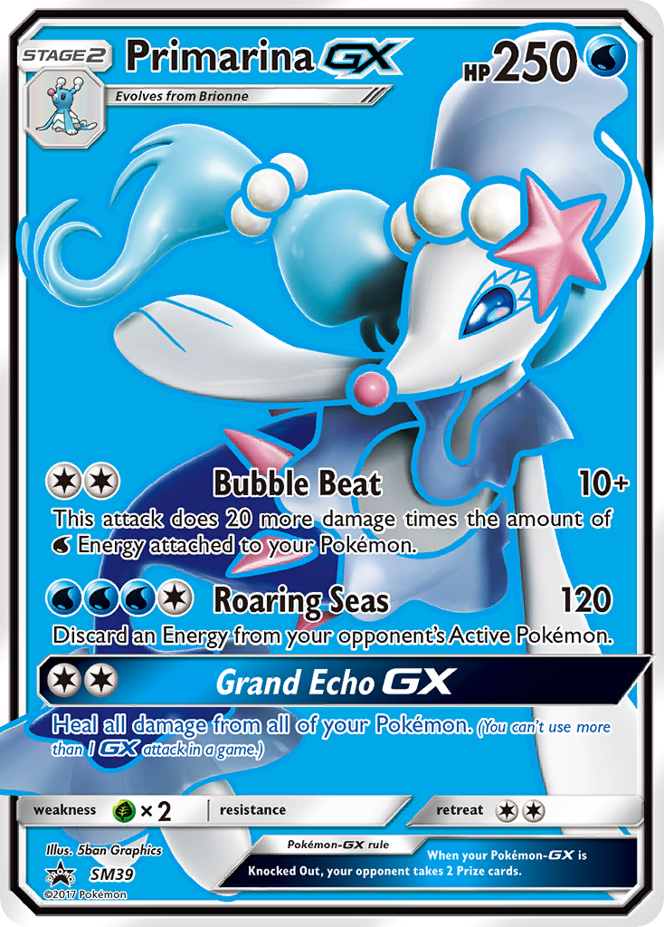 Primarina-GX - SM39 - SM Black Star Promos