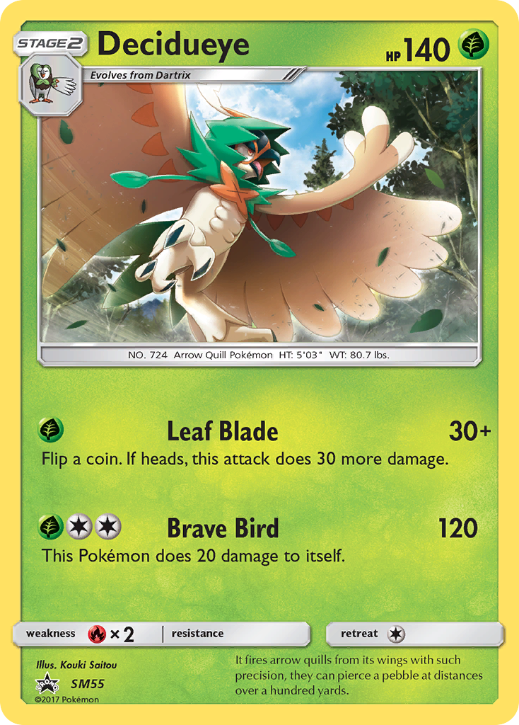 Decidueye - SM55 - SM Black Star Promos