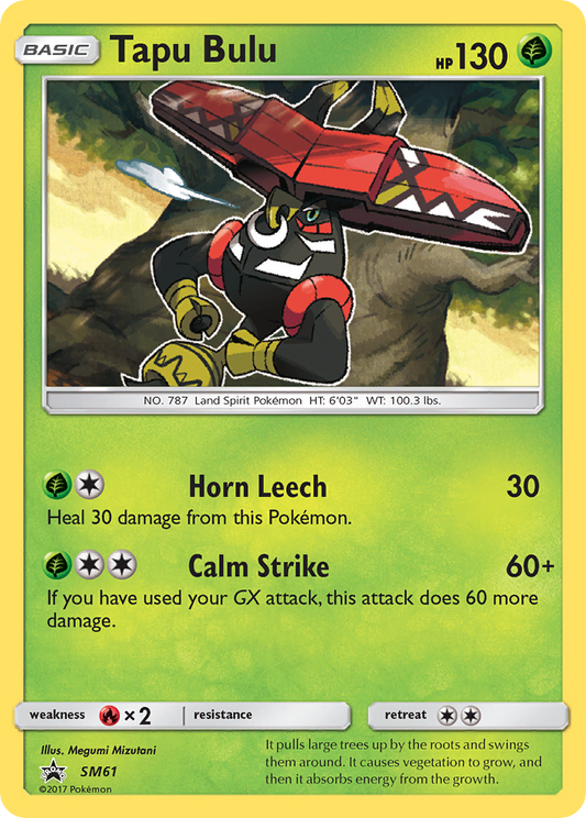 Tapu Bulu - SM61 - SM Black Star Promos