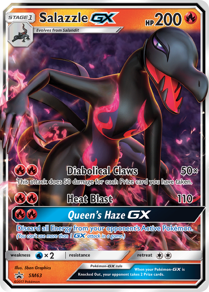 Salazzle-GX - SM63 - SM Black Star Promos