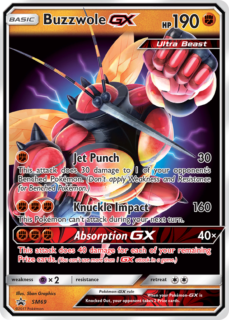 Buzzwole-GX - SM69 - SM Black Star Promos