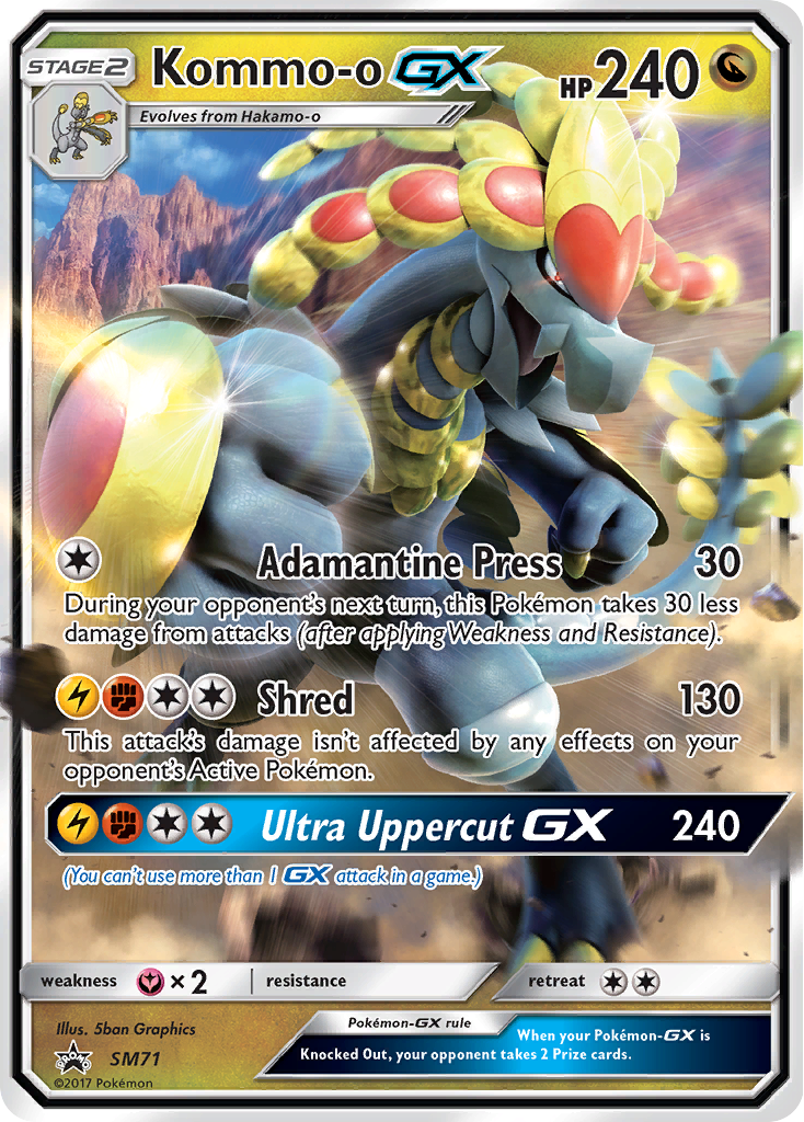 Kommo-o-GX - SM71 - SM Black Star Promos