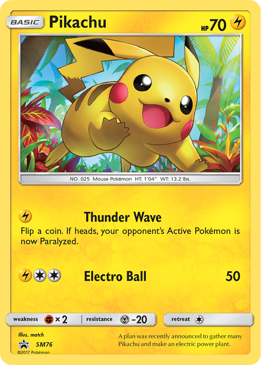 Pikachu - SM76 - SM Black Star Promos