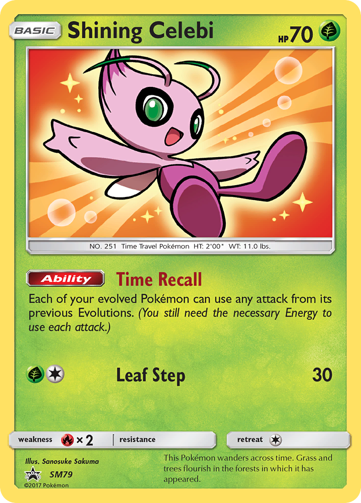 Shining Celebi - SM79 - SM Black Star Promos