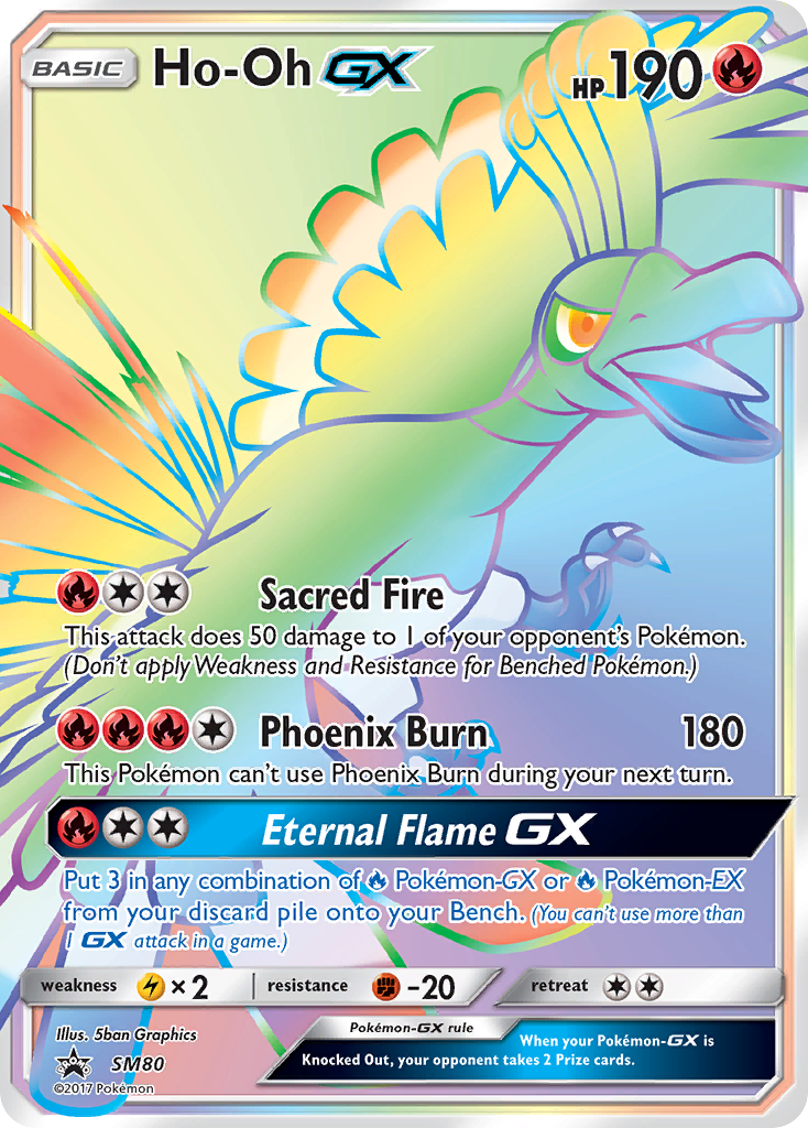 Ho-Oh-GX - SM80 - SM Black Star Promos