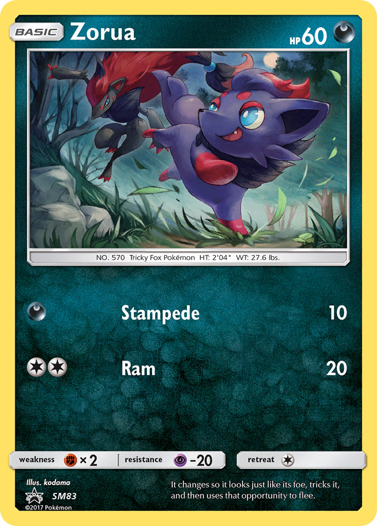 Zorua - SM83 - SM Black Star Promos