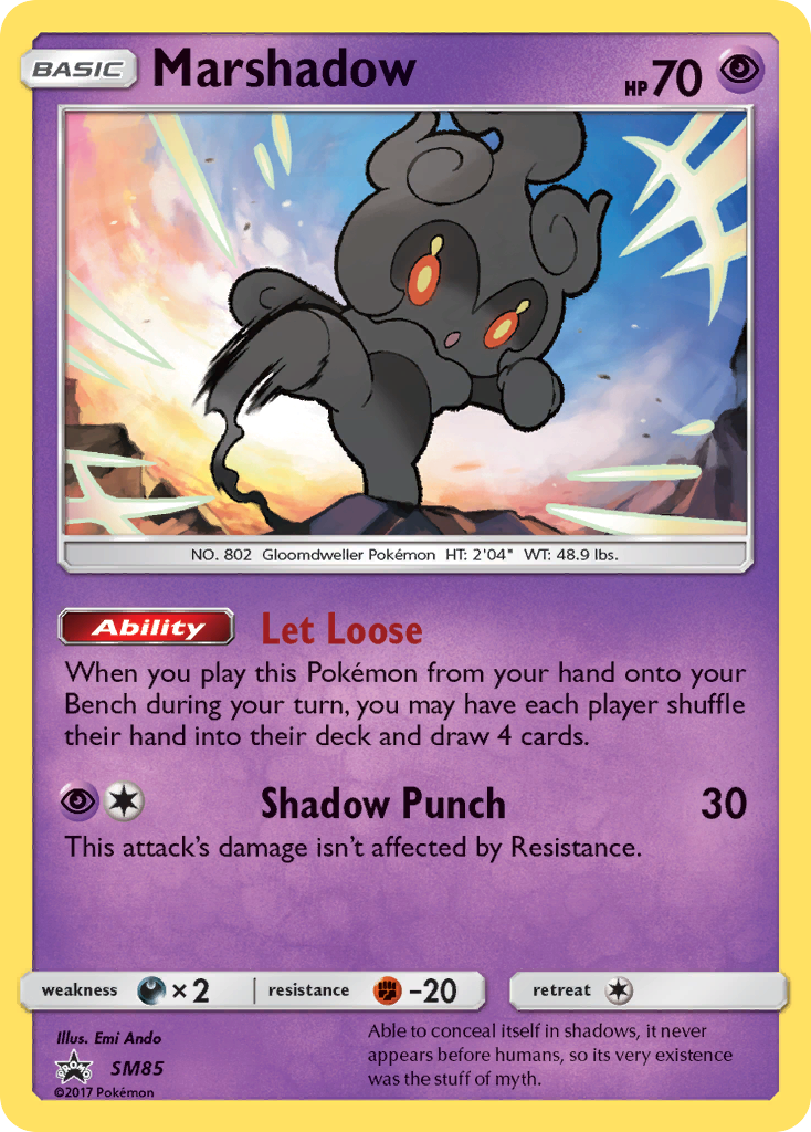 Marshadow - SM85 - SM Black Star Promos