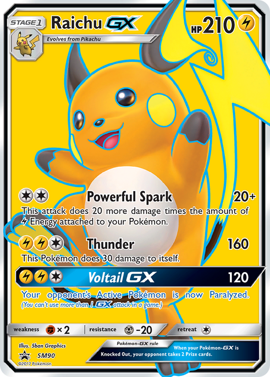 Raichu-GX - SM90 - SM Black Star Promos