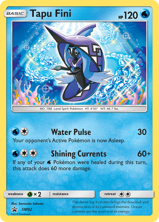 Tapu Fini - SM92 - SM Black Star Promos