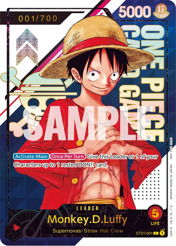 Monkey.D.Luffy - ST01-001 - Prize Cardsaa