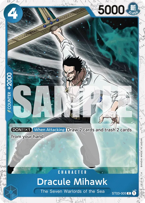 Dracule Mihawk - ST03-005 - One Piece The Bestjr