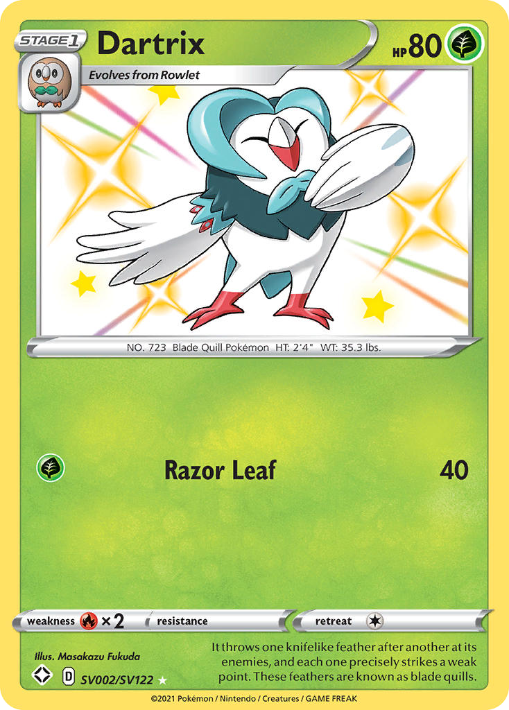 Dartrix - SV002 - Shining Fates Shiny Vault