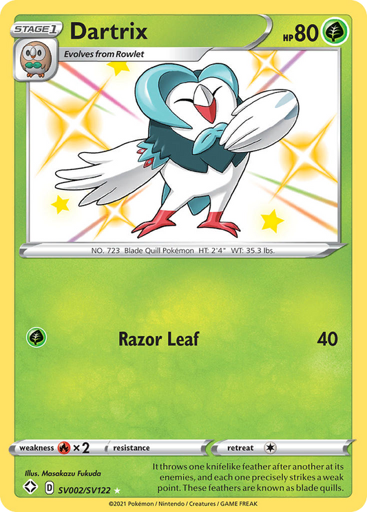 Dartrix - SV002 - Shining Fates Shiny Vault