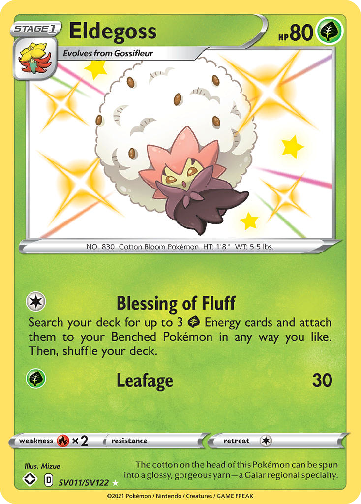 Eldegoss - SV011 - Shining Fates Shiny Vault