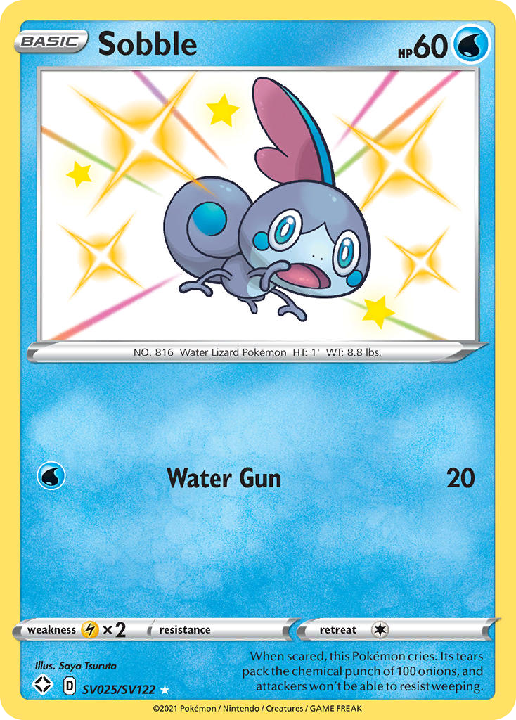 Sobble - SV025 - Shining Fates Shiny Vault