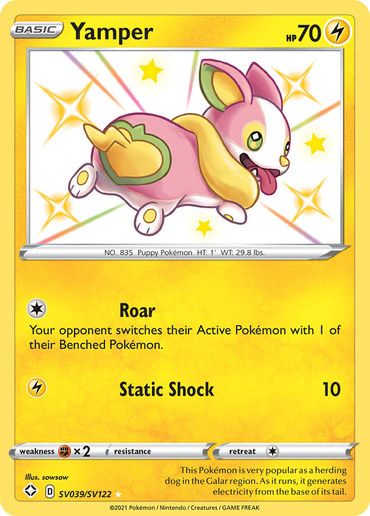 Yamper - SV039 - Shining Fates Shiny Vault