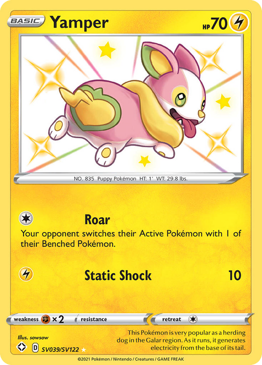 Yamper - SV039 - Shining Fates Shiny Vault