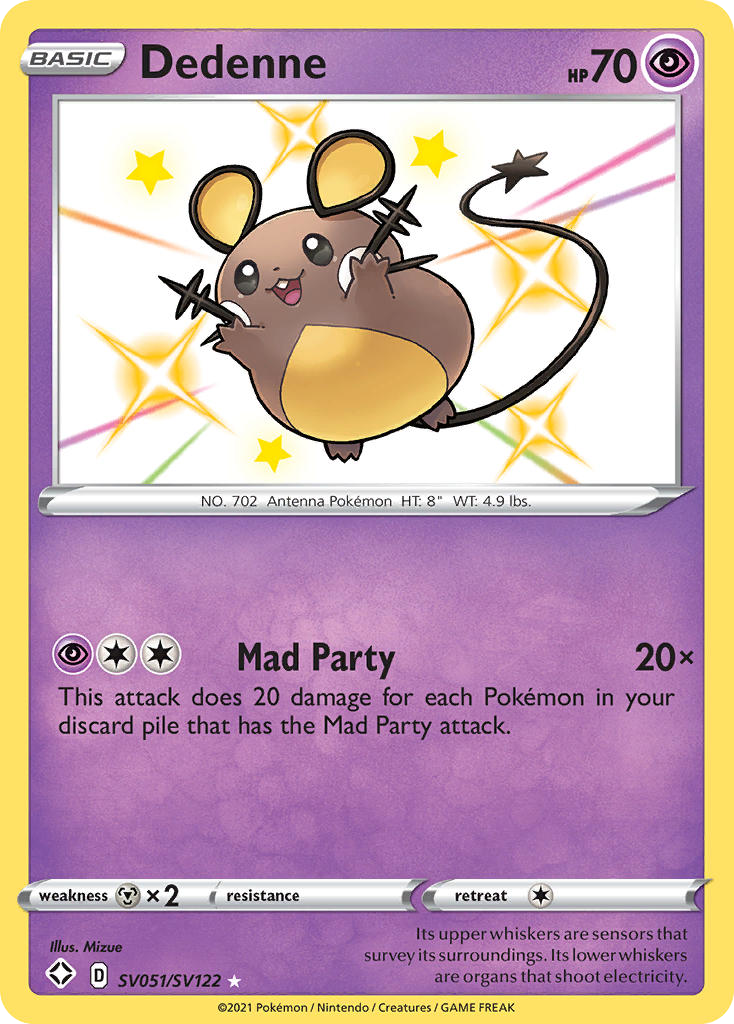 Dedenne - SV051 - Shining Fates Shiny Vault