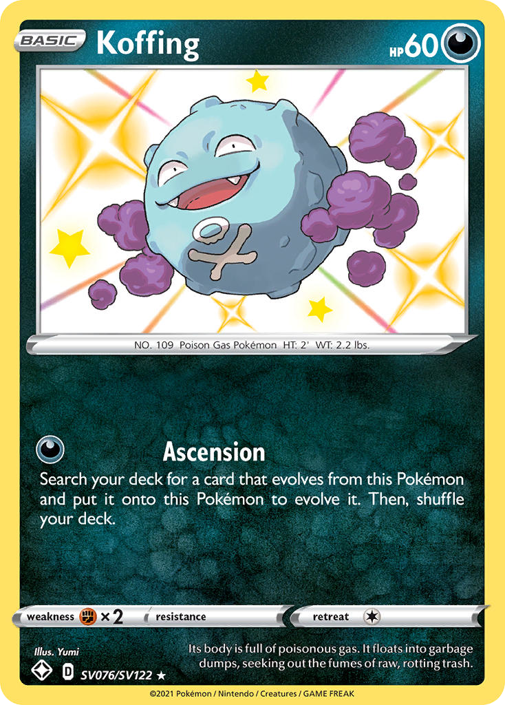 Koffing - SV076 - Shining Fates Shiny Vault