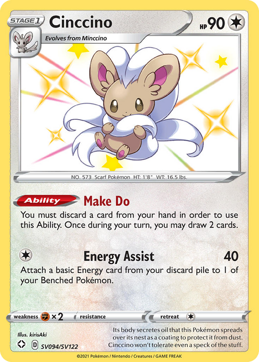 Cinccino - SV094 - Shining Fates Shiny Vault