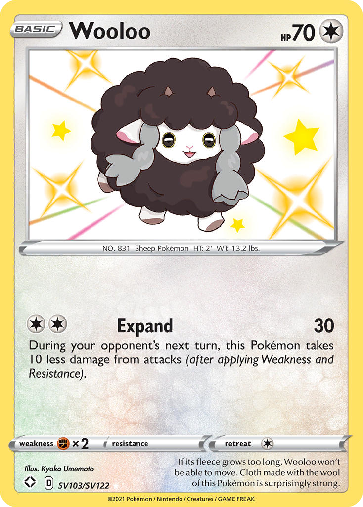 Wooloo - SV103 - Shining Fates Shiny Vault