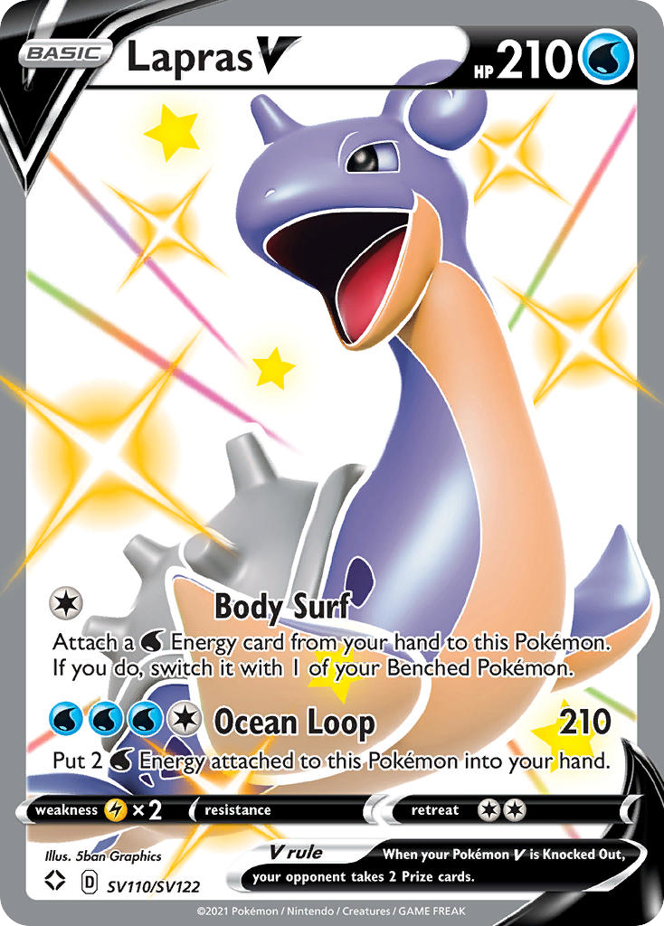 Lapras V - SV110 - Shining Fates Shiny Vault