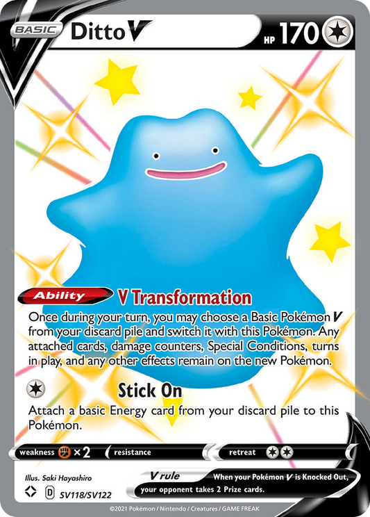 Ditto V - SV118 - Shining Fates Shiny Vault