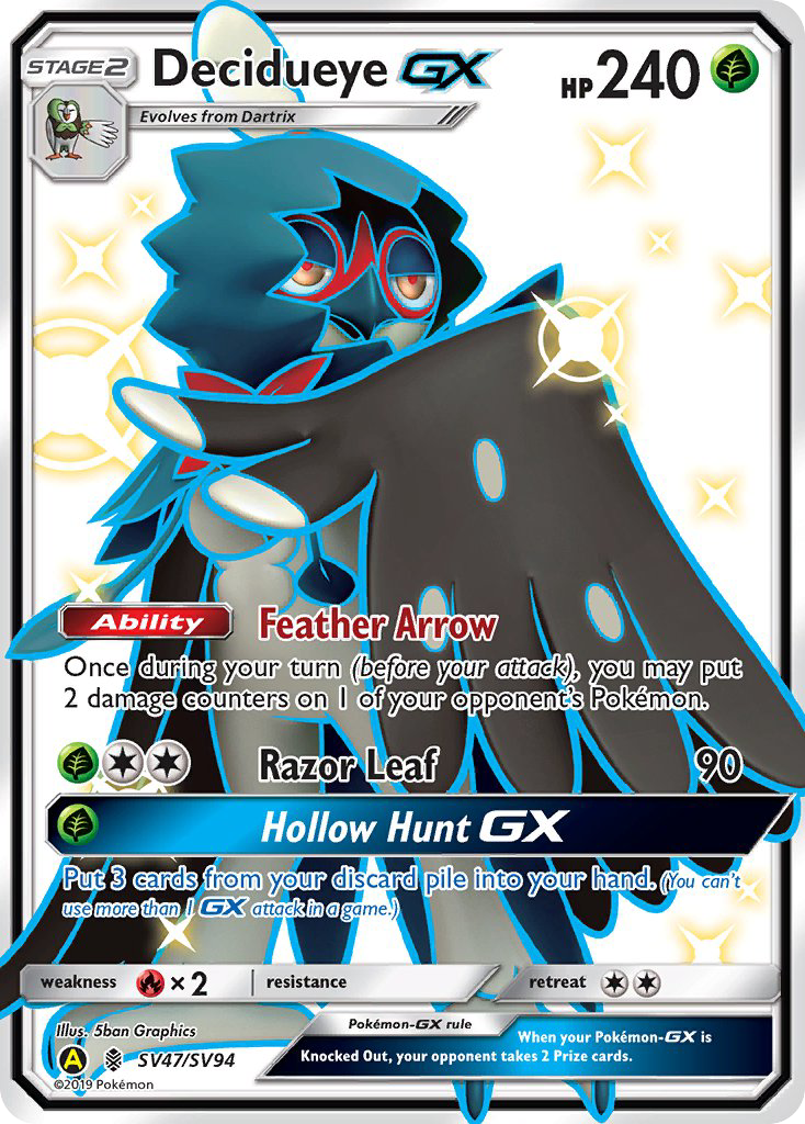 Decidueye-GX - SV47 - Hidden Fates Shiny Vault