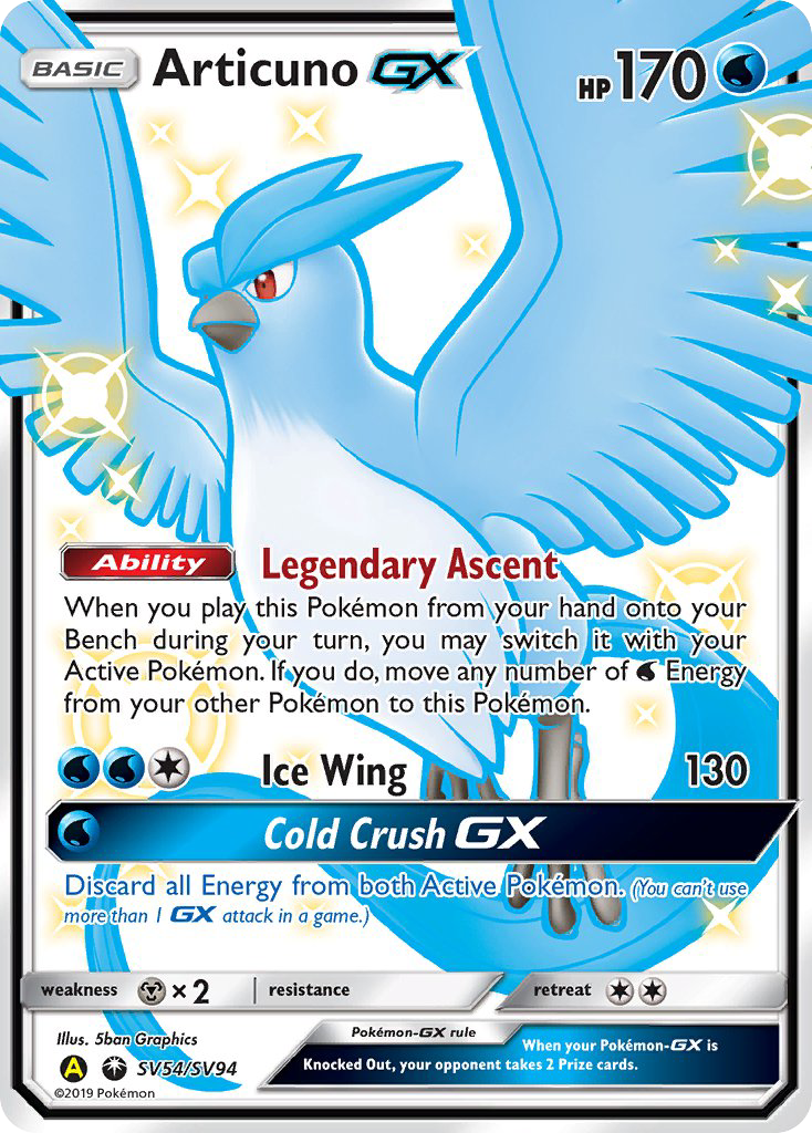 Articuno-GX - SV54 - Hidden Fates Shiny Vault