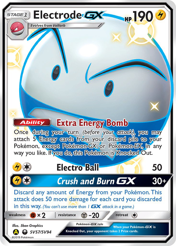 Electrode-GX - SV57 - Hidden Fates Shiny Vault