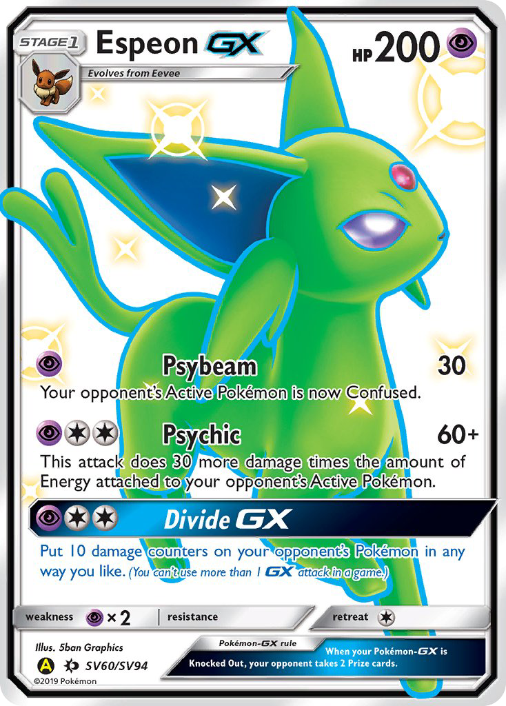 Espeon-GX - SV60 - Hidden Fates Shiny Vault