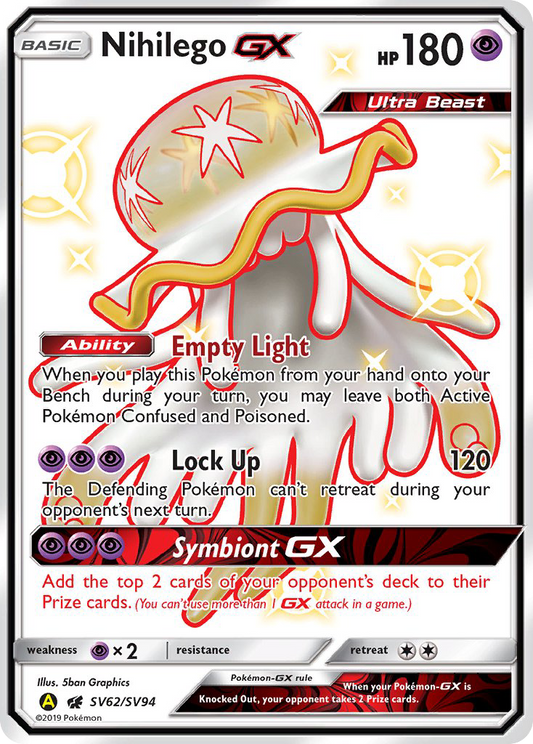 Nihilego-GX - SV62 - Hidden Fates Shiny Vault