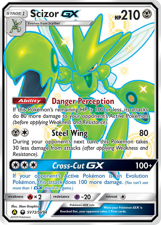 Scizor-GX - SV72 - Hidden Fates Shiny Vault