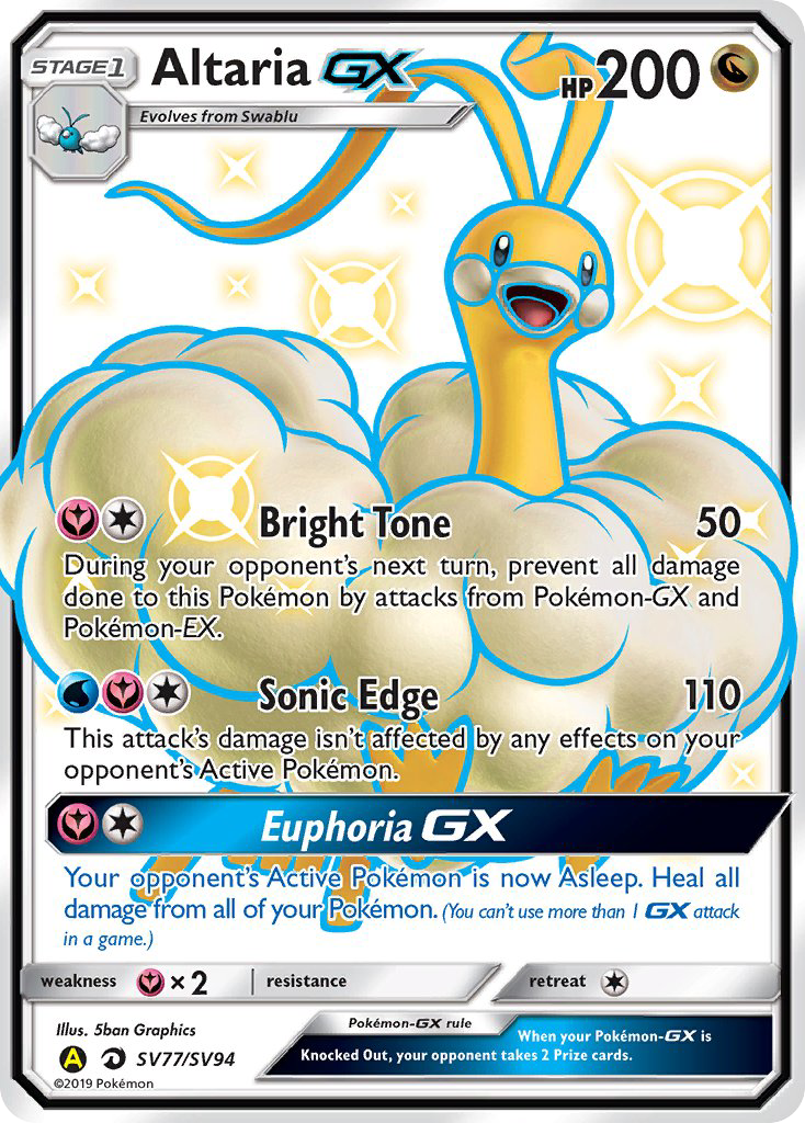 Altaria-GX - SV77 - Hidden Fates Shiny Vault