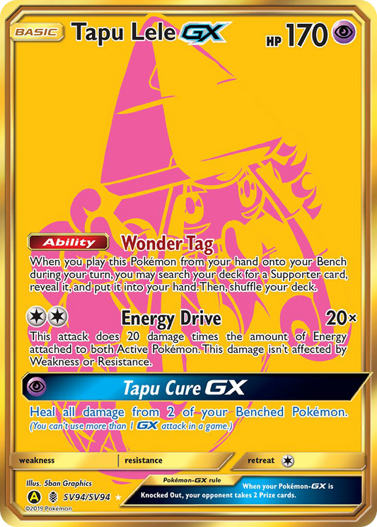 Tapu Lele-GX - SV94 - Hidden Fates Shiny Vault