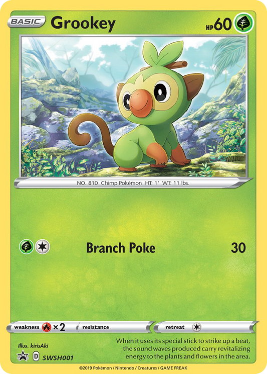 Grookey - SWSH001 - SWSH Black Star Promos