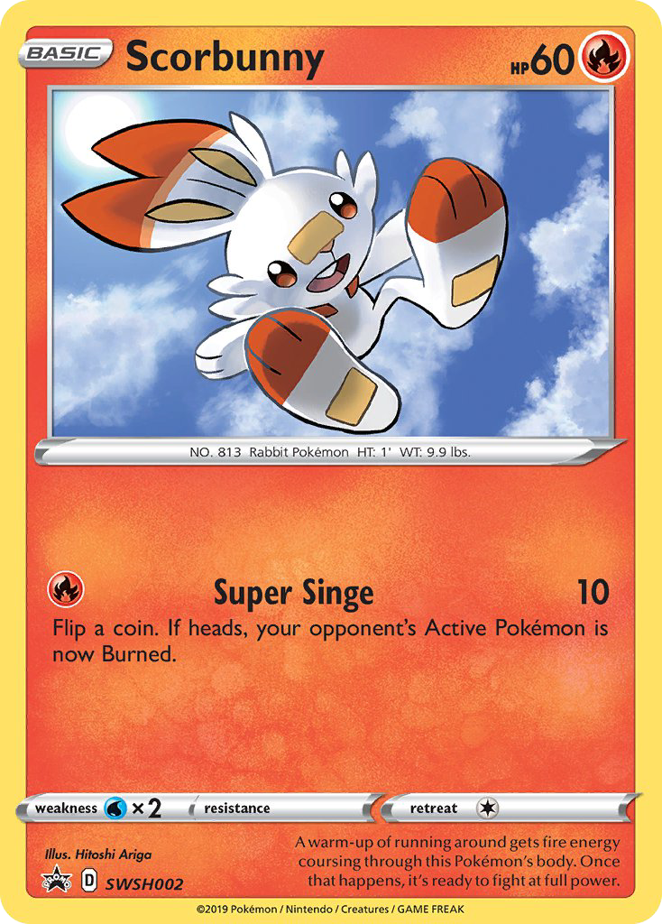 Scorbunny - SWSH002 - SWSH Black Star Promos