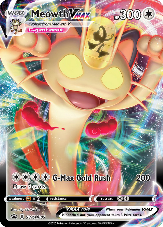 Meowth VMAX - SWSH005 - SWSH Black Star Promos