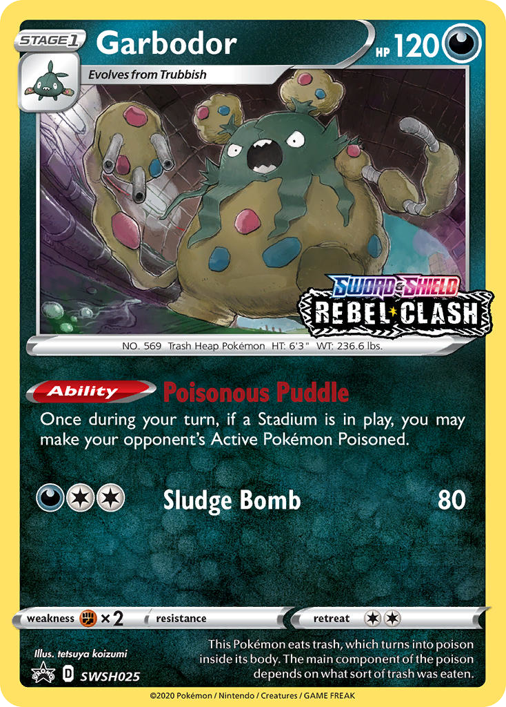 Garbodor - SWSH025 - SWSH Black Star Promos