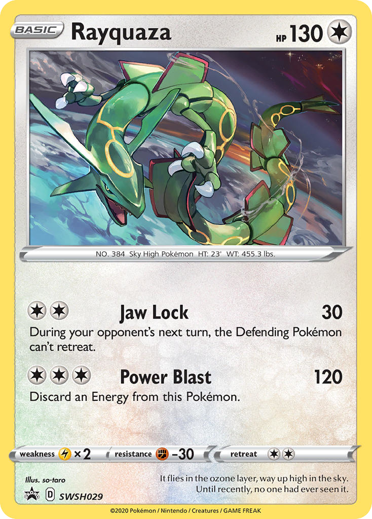 Rayquaza - SWSH029 - SWSH Black Star Promos