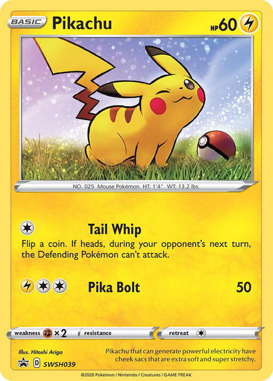 Pikachu - SWSH039 - SWSH Black Star Promos