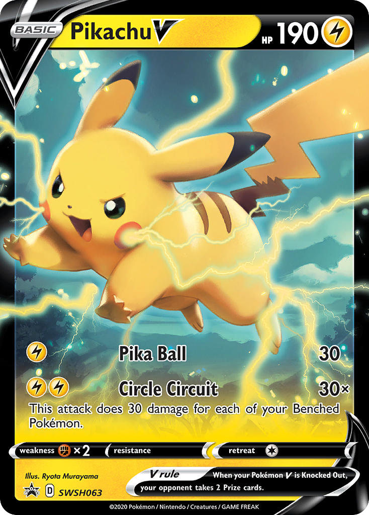 Pikachu V - SWSH063 - SWSH Black Star Promos