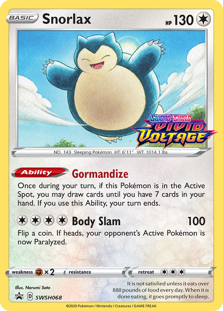 Snorlax - SWSH068 - SWSH Black Star Promos