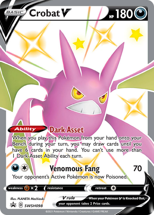 Crobat V - SWSH098 - SWSH Black Star Promos