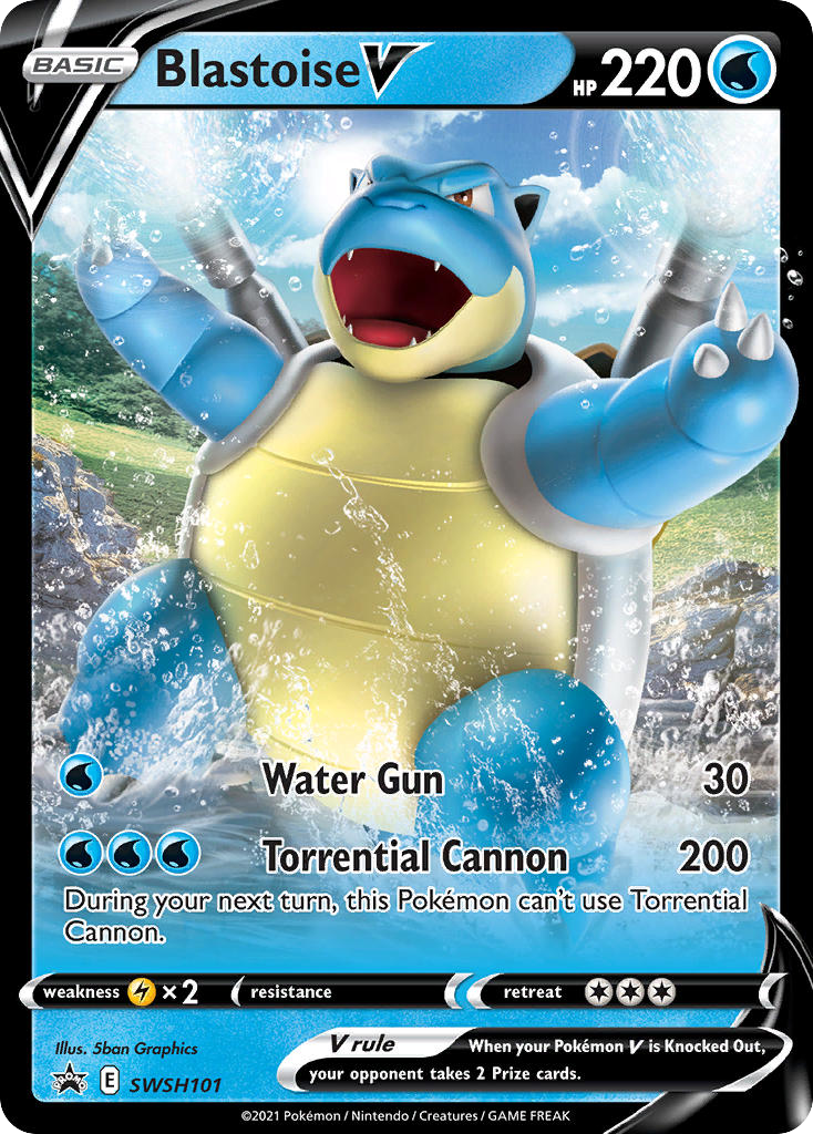 Blastoise V - SWSH101 - SWSH Black Star Promos