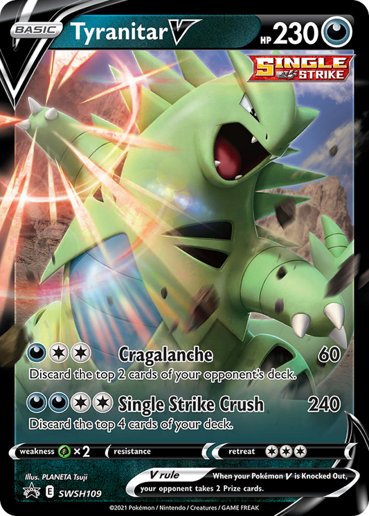 Tyranitar V - SWSH109 - SWSH Black Star Promos