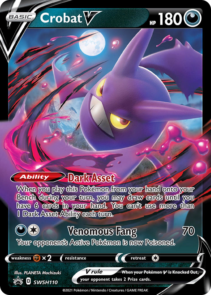 Crobat V - SWSH110 - SWSH Black Star Promos