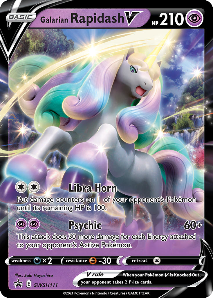 Galarian Rapidash V - SWSH111 - SWSH Black Star Promos